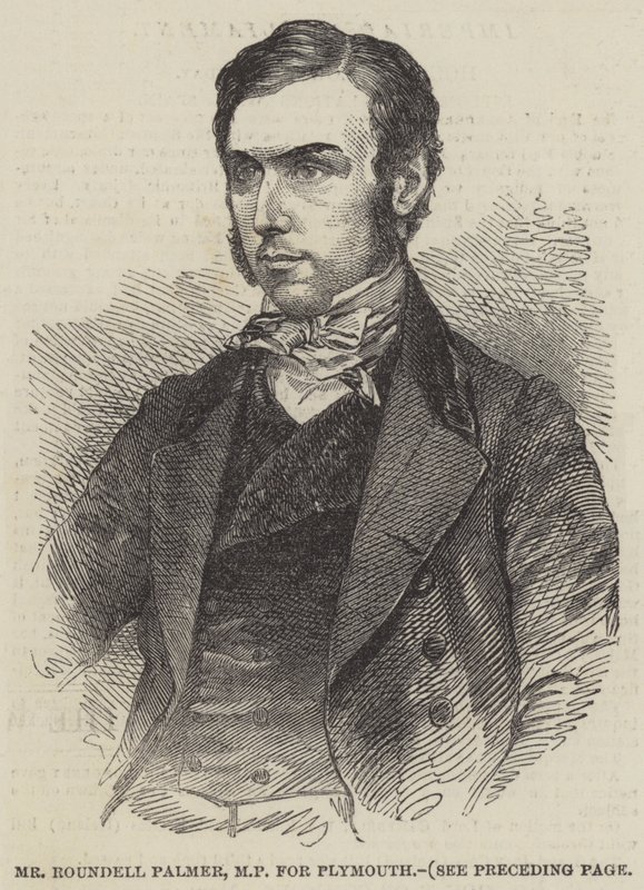 Mr Roundell Palmer, MP for Plymouth (gravering) av English School