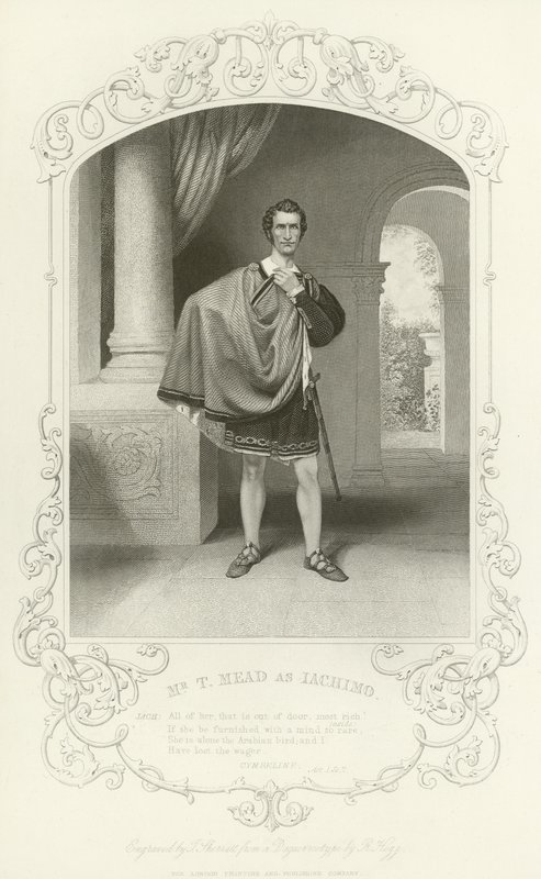 Mr T Mead som Iachimo, Cymbeline, Act I, Scene VII av English School