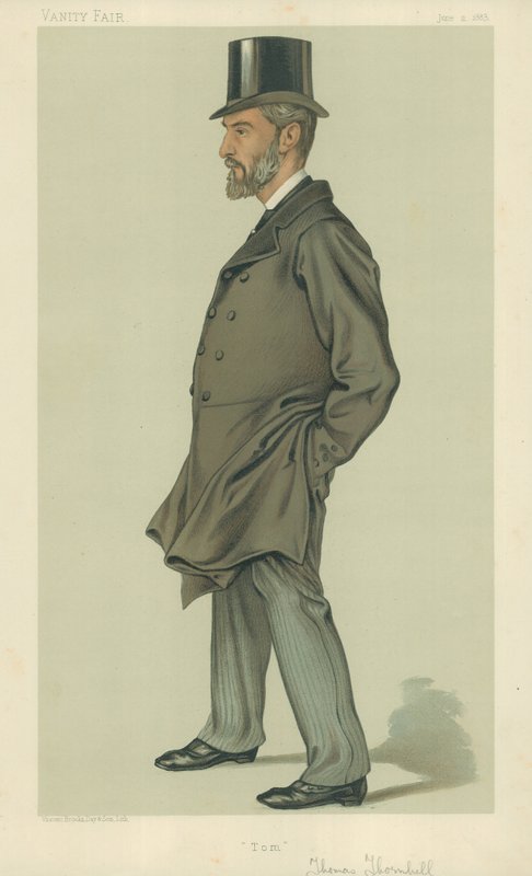 Mr Thomas Thornhill, Tom, 2. juni 1883, tegneserie Vanity Fair av English School