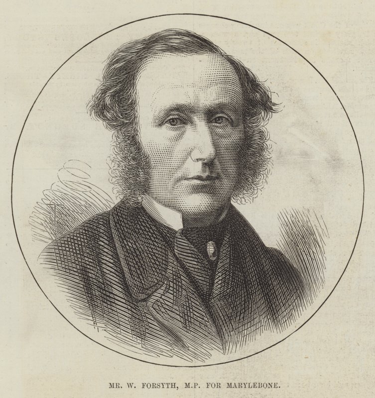 Mr W Forsyth, MP for Marylebone (gravering) av English School
