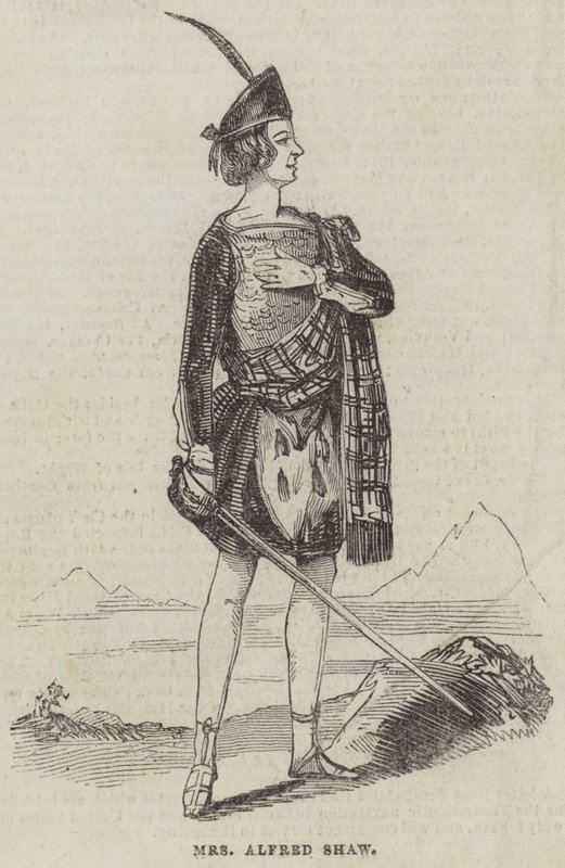 Mrs Alfred Shaw (engraving) av English School