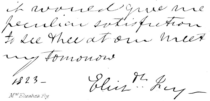 Fru Elizabeth Fry av English School