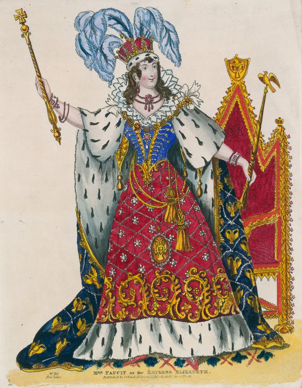 Fru Faucit som keiserinne Elizabeth av English School