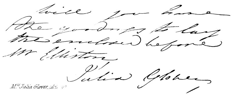 Fru Julia Glover, (skuespillerinne) av English School