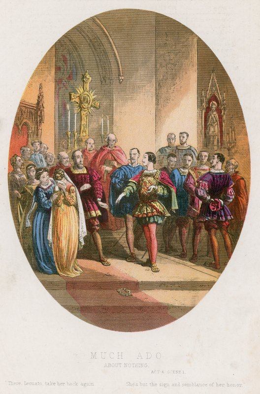 Much Ado about Nothing, Act IV scene i av English School