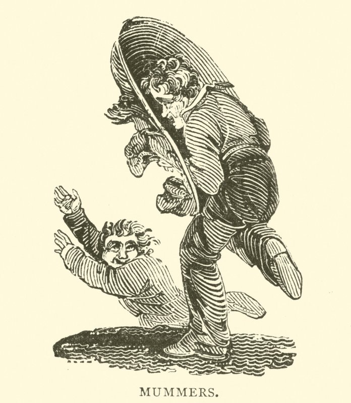 Mummers (tresnitt) av English School