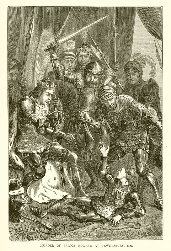 Drapet på prins Edward ved Tewkesbury, 1471 av English School