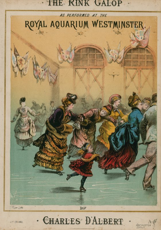 Musikalsk partitur for The Rink Galop av Charles DAlbert av English School