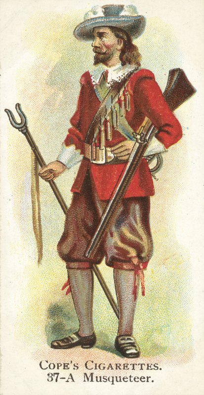 Musquetter (chromolitho) av English School