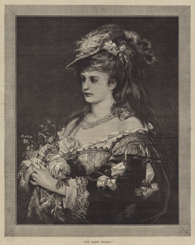 My Lady Flora (gravering) av English School