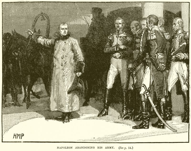 Napoleon forlater hæren sin av English School