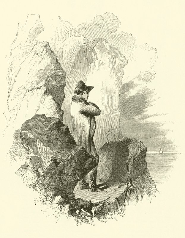 Napoleon i eksil (gravering) av English School