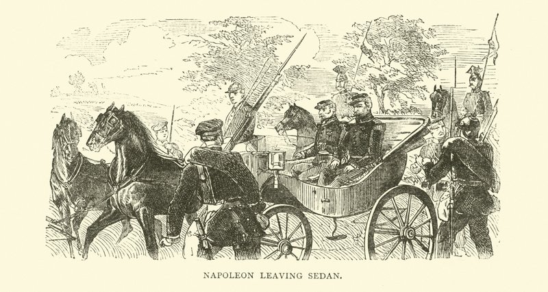Napoleon forlater Sedan, september 1870 av English School