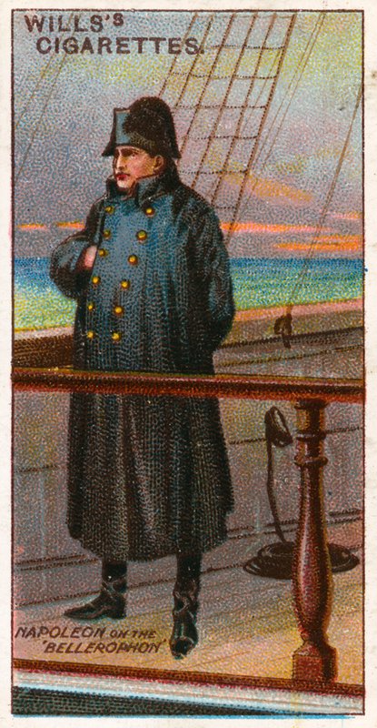 Napoleon på Bellerophon av English School