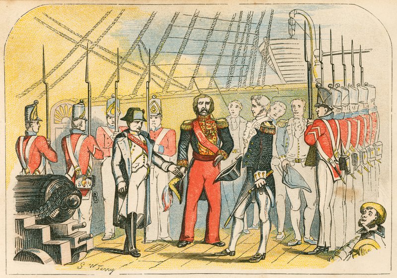 Napoleon overgir seg til engelskmennene av English School