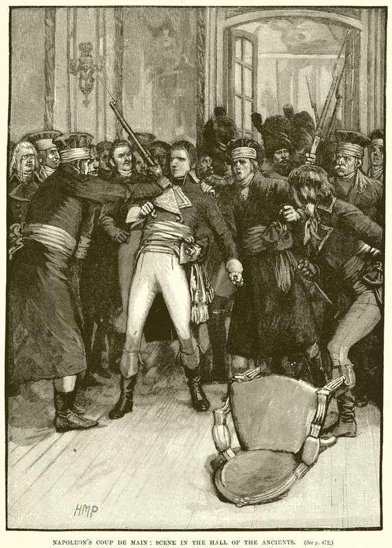 Napoleons Coup de Main: Scene i Hall of the Ancients av English School