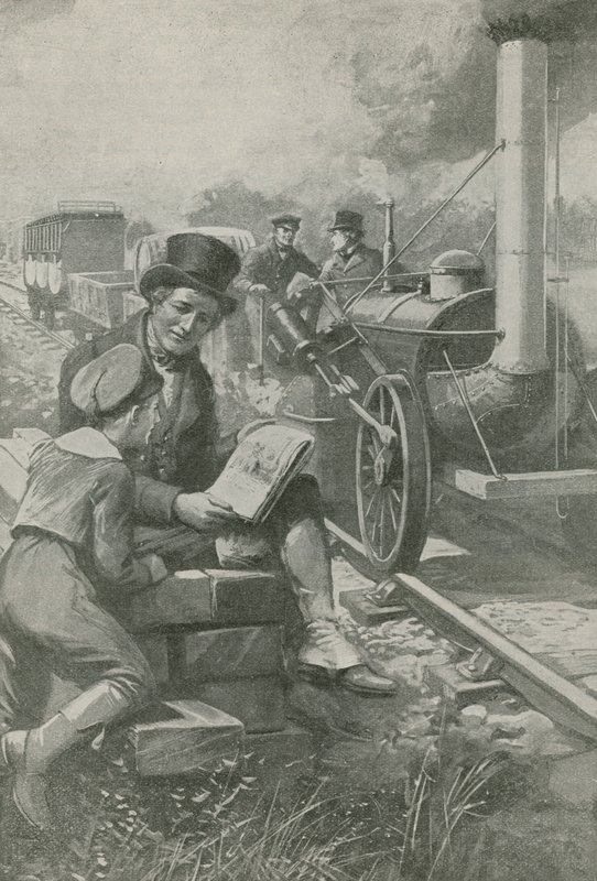 Nasmyth skisserer Stephensons motor av English School