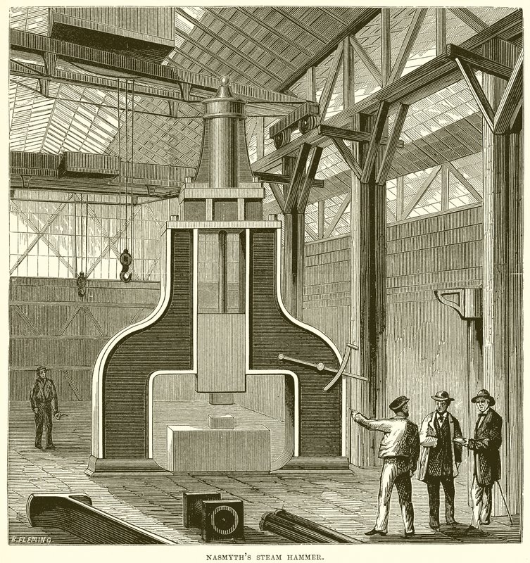 Nasmyths Steam Hammer av English School