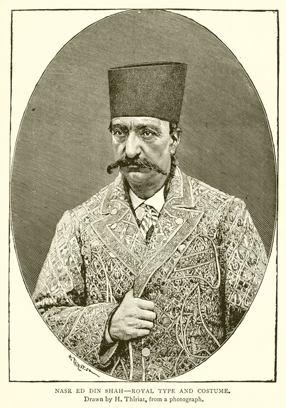 Nasr ed din Shah - kongelig type og kostyme av English School