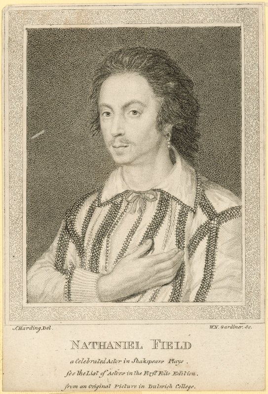 Nathaniel Field, en berømt skuespiller i Shakespeare-skuespill av English School