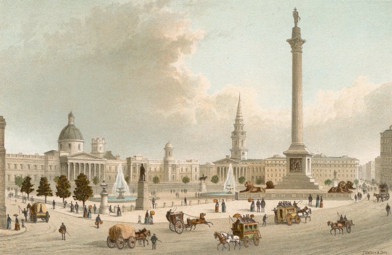 Nasjonalgalleriet - Trafalgar Square av English School