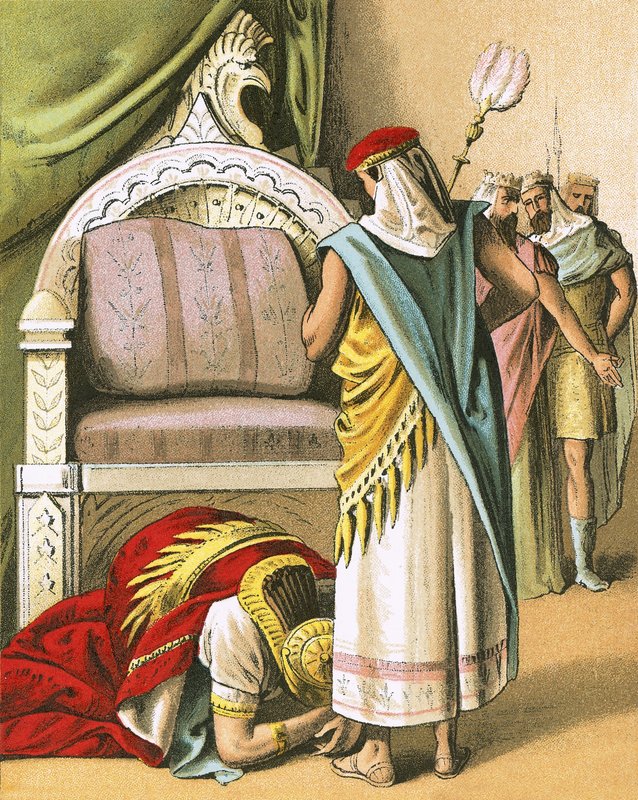 Nebukadnesar tilber Daniel av English School