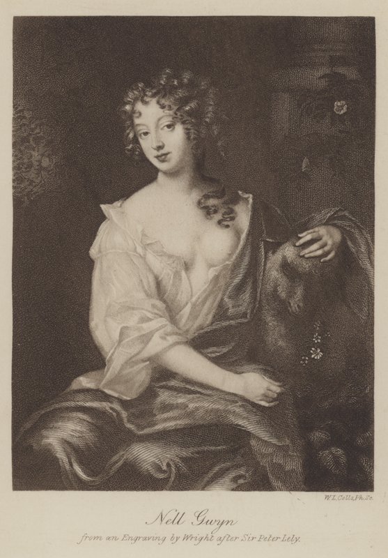 Nell Gwyn (gravering) av English School