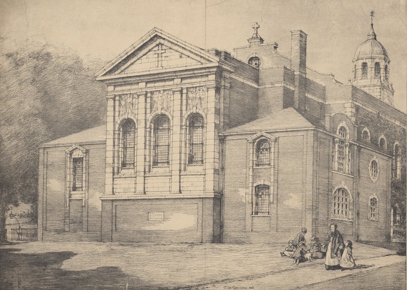 New Chancel, Clapham Church, Surrey av English School