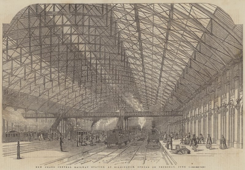 Den nye Grand Central Railway Station i Birmingham åpnet torsdag av English School