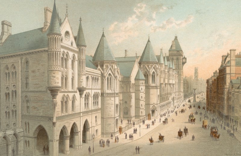 New Law Courts--Fleet Street av English School