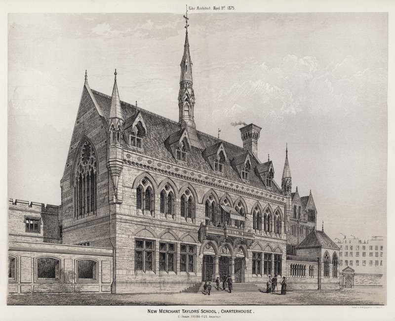 New Merchant Taylors' School, Charterhouse (gravering) av English School
