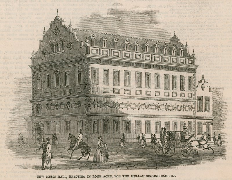New Music Hall, reist i Long Acre, for Hullah Singing Schools av English School