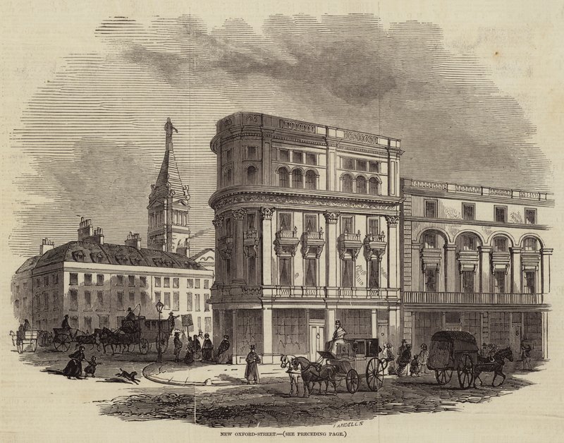 New Oxford-Street (gravering) av English School