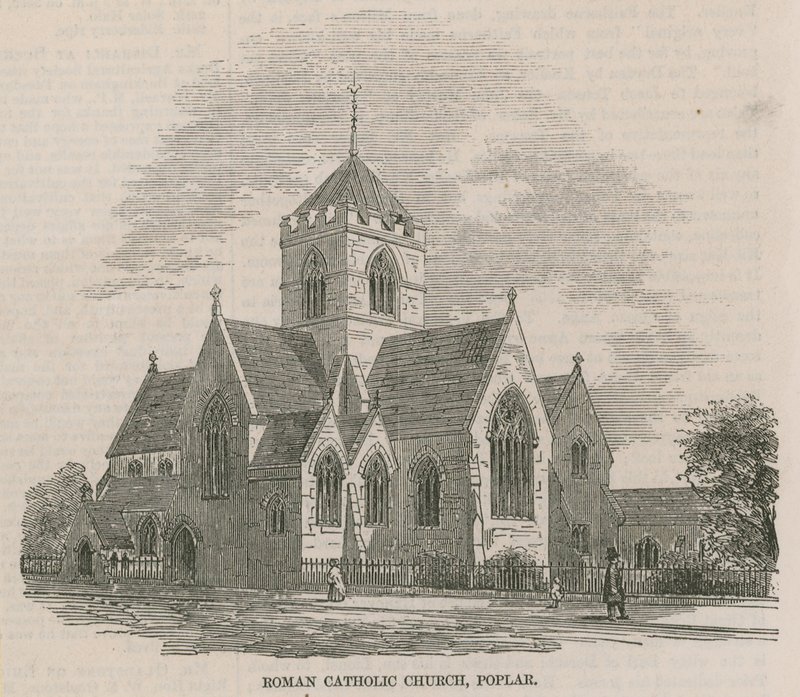 New Roman Catholic Church nær West India Docks av English School