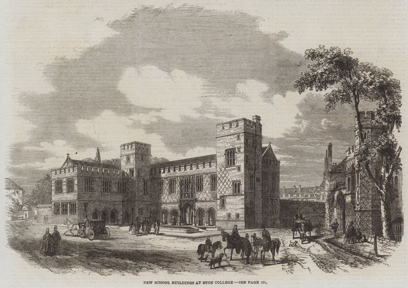 Nye skolebygninger ved Eton College (gravering) av English School