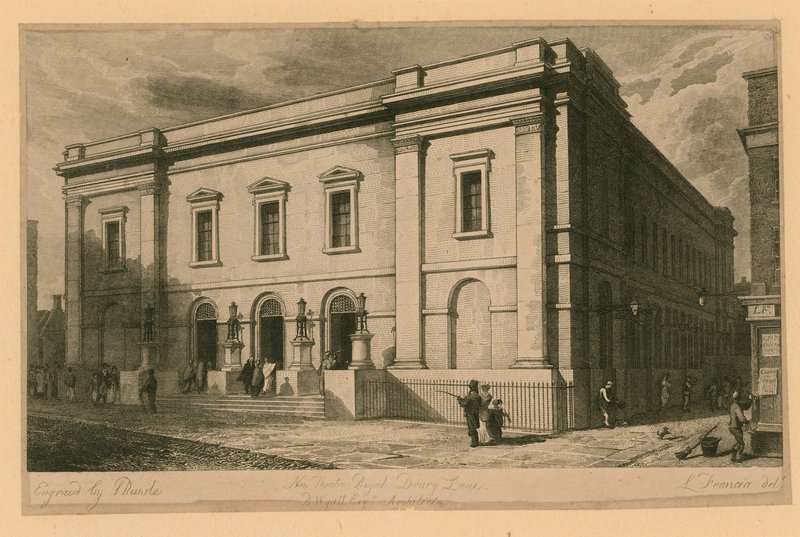 New Theatre Royal, Drury Lane, London; B Wyatt, arkitekt av English School