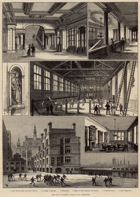 Nye bygninger av City of London School av English School