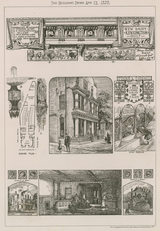 Nytt meieri, Kensington, bygget 1777 av English School