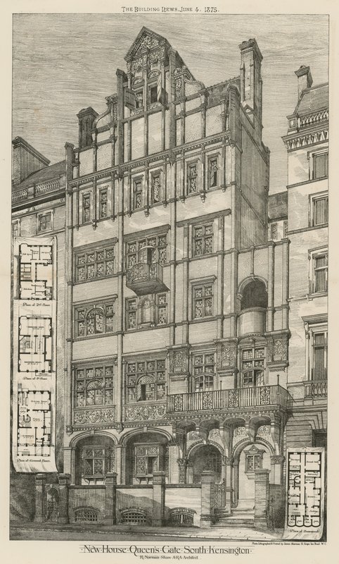 Nytt hus, Queens Gate, South Kensington, London av English School