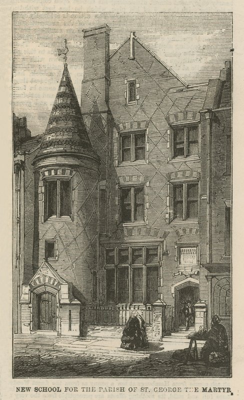 Ny skole for Parish of St George the Martyr, av English School