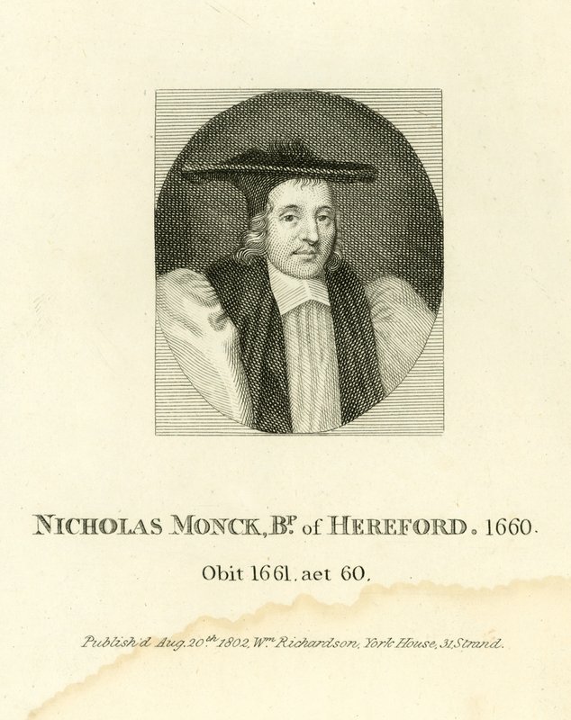 Nicholas Monck, biskop av Hereford av English School