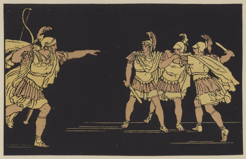 Nisus og Euryalus (fargebilder) av English School