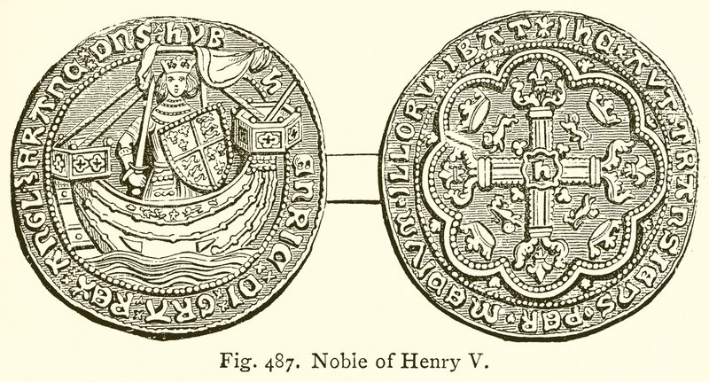 Noble av Henry V av English School