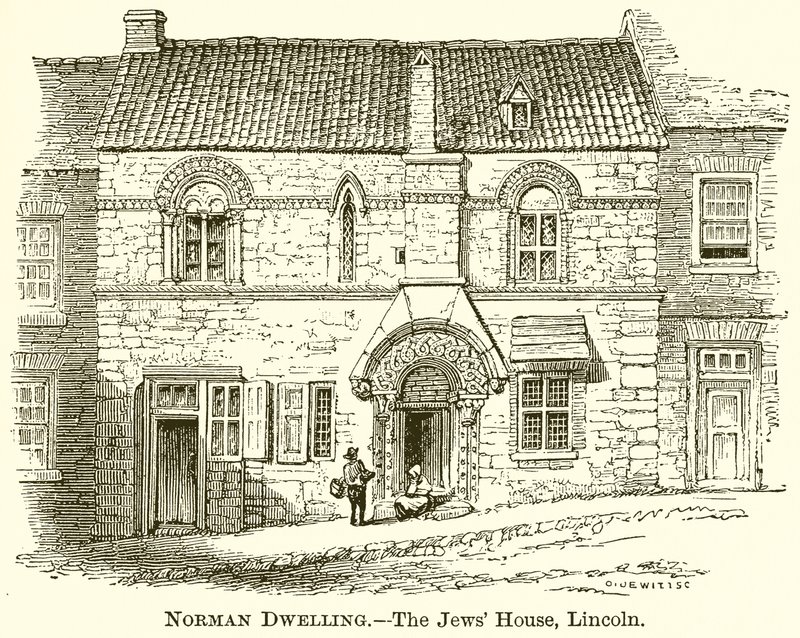 Norman Dwelling.--The Jews House, Lincoln av English School