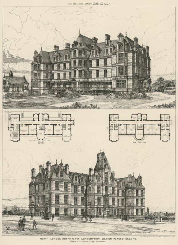 North London Hospital for Consumption, design plassert på andreplass av English School