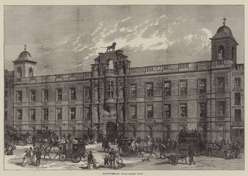Northumberland House, Strand Front (gravering) av English School
