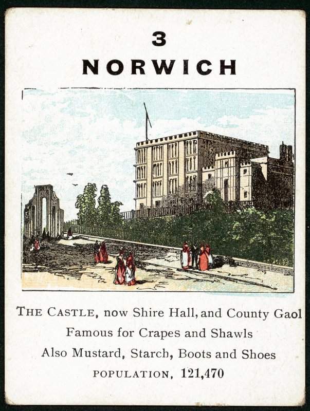 Norwich (farge litho) av English School