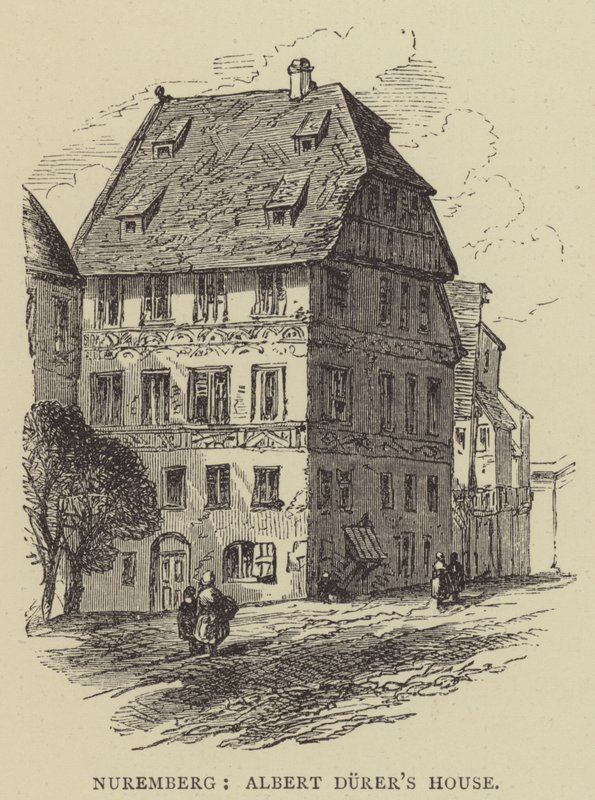 Nürnberg, Albert Durers hus (gravering) av English School