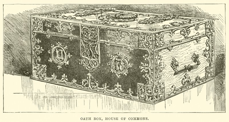 Oath Box, House of Commons (gravering) av English School