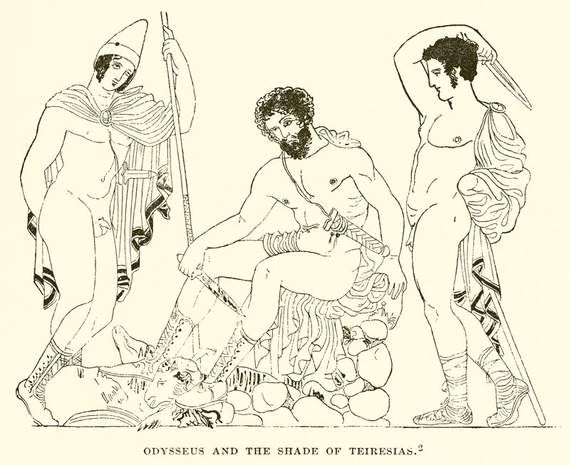 Odysseus og skyggen av Teiresias av English School